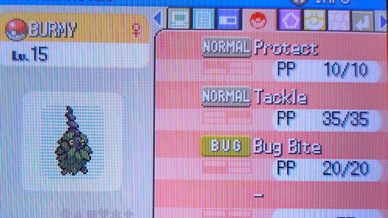 Pokémon Platinum/Pearl- What Happens When You Have Your Burmy Re-learn Bug Bite in Pokémon Pearl? 