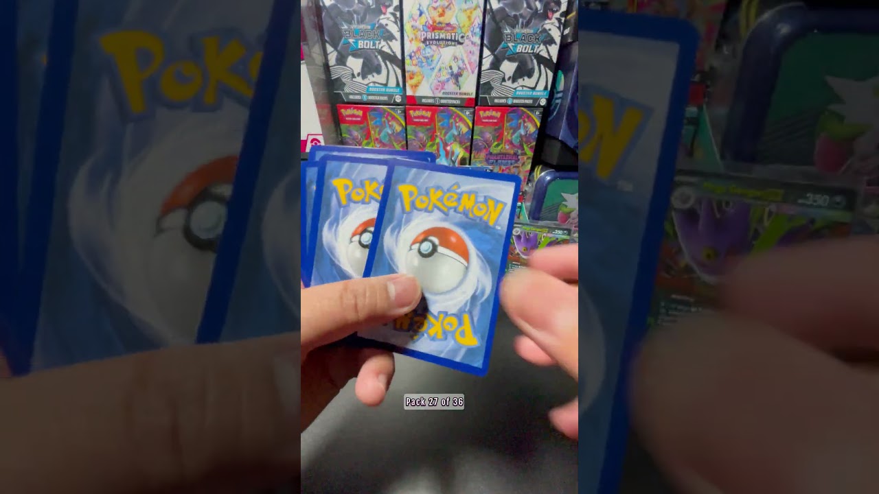 Booster Box Part 5 - Phantasmal Flames - Comment your favorite Pok&eacute;mon. #pokemon #shorts