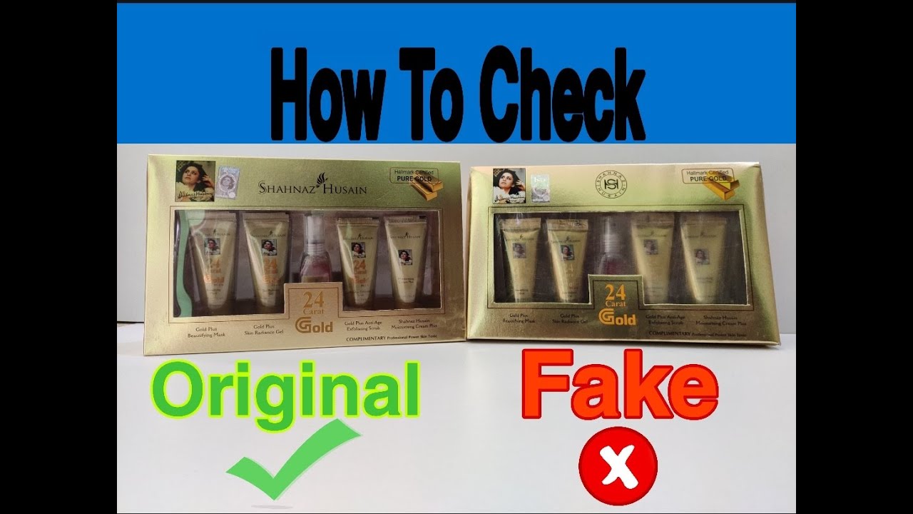 Shehnaz husain fake vs original gold facial kit