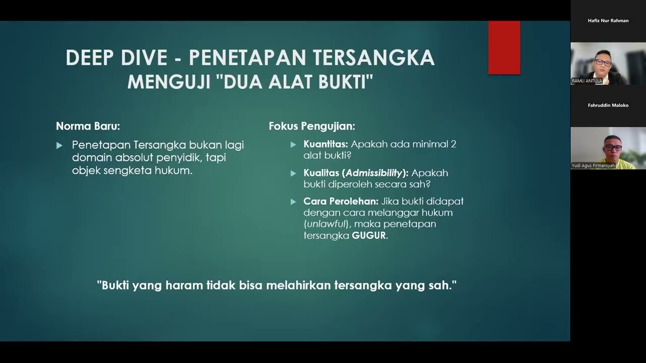 Webinar Hukum seri ke-2 