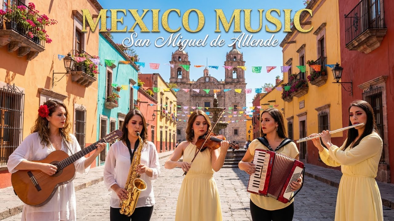Mexico Sunset Romance | Saxophone, Guitar & Accordion Relaxing Instrumental