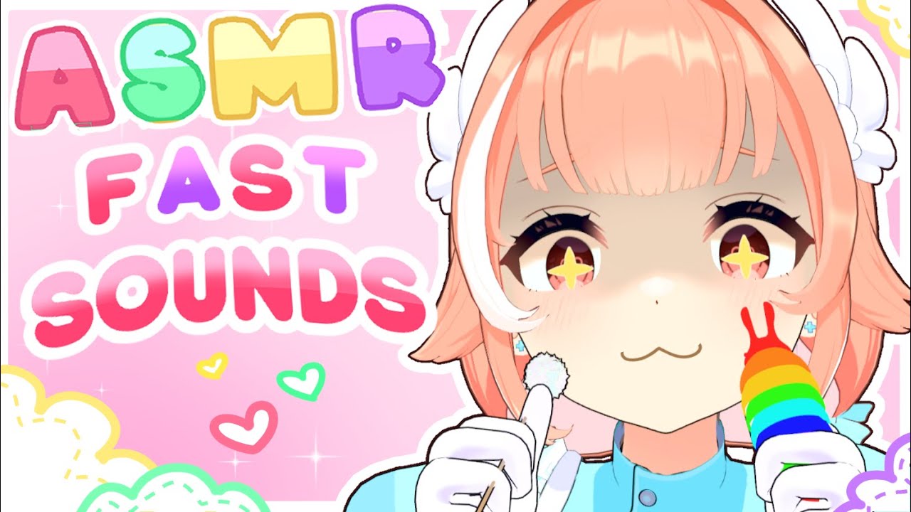 WARNING: super fast aggressive ASMR to knock you out!  🌈♡