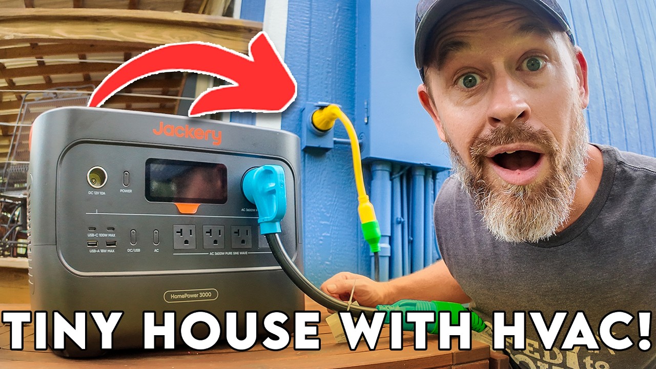 this Jackery Solar Generator HomePower 3000 Powered our ENTIRE TINY HOUSE