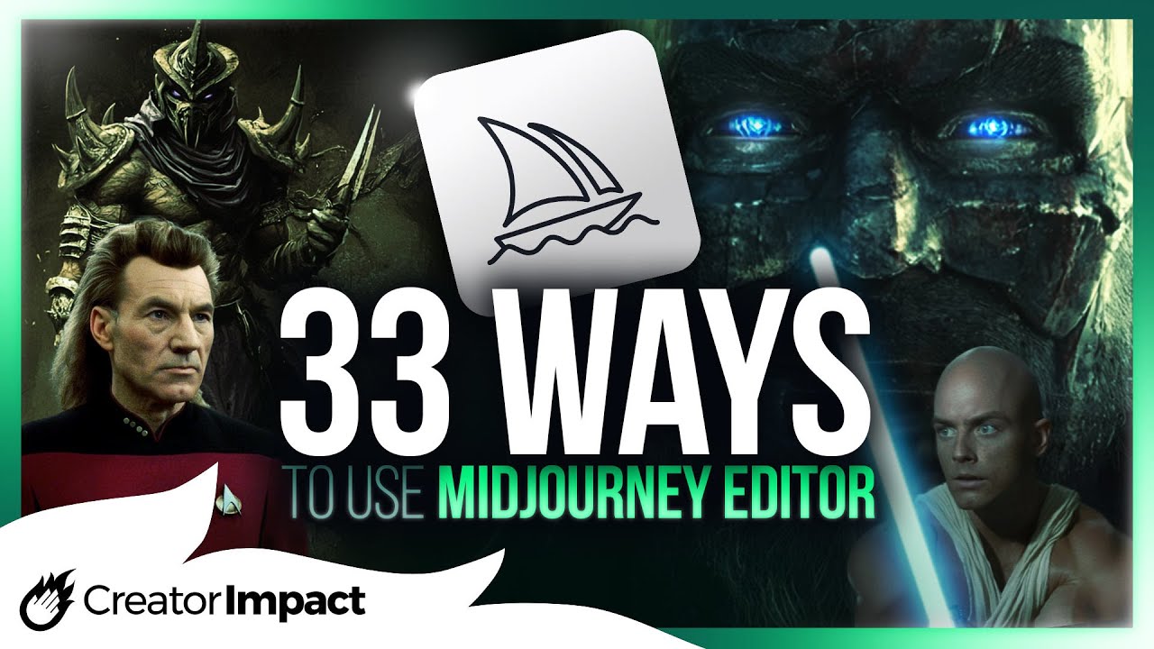 33 Ways to use The NEW Midjourney Editor for NEXT LEVEL Results!