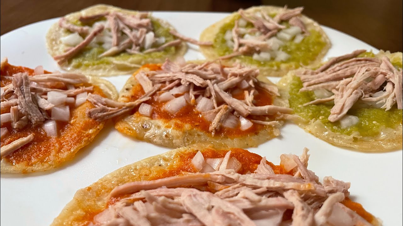 Chalupas poblanas verdes y rojas para negocio/ Receta muy económica y fácil