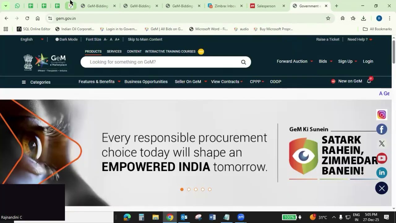 Tender   Bid Searching on GEM part-1