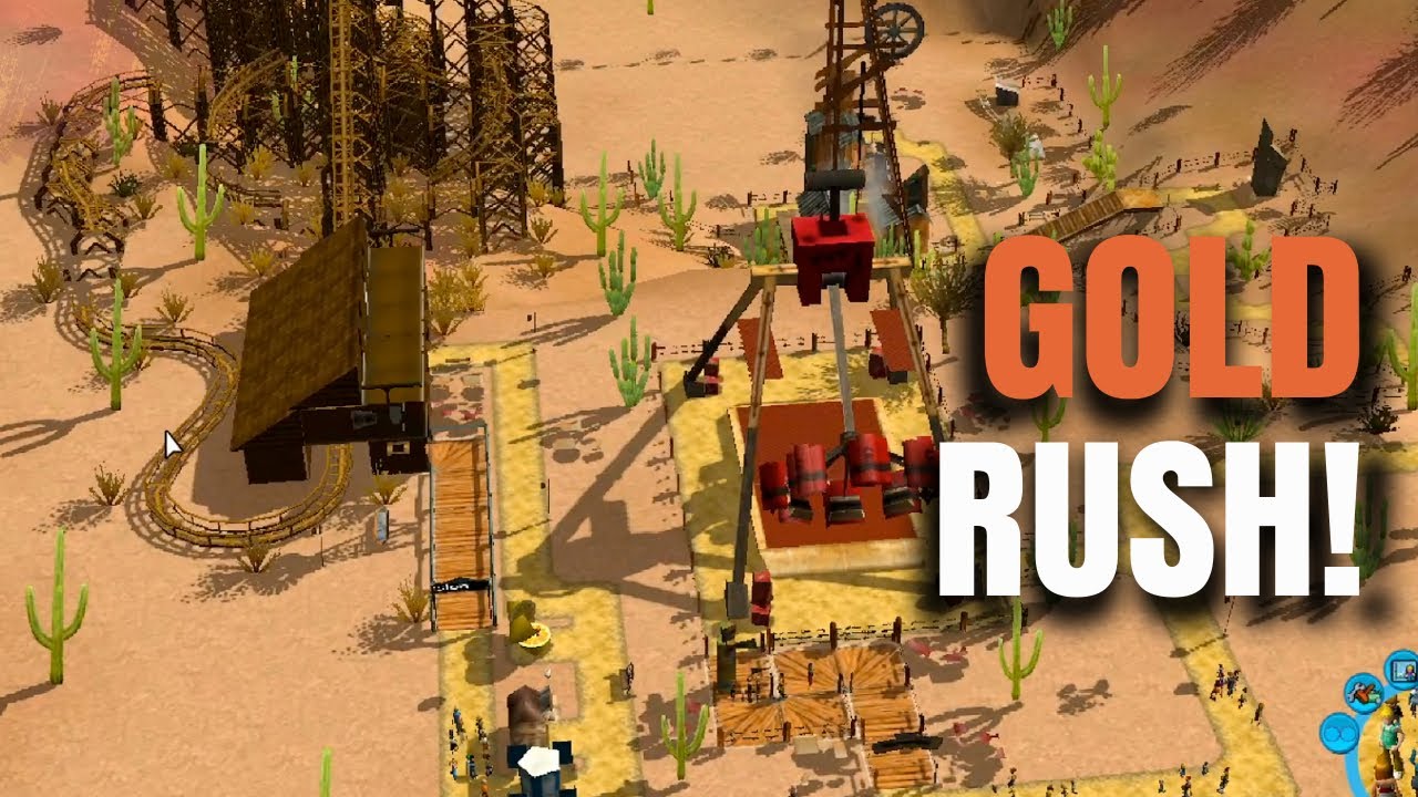 Roller Coaster Tycoon 3 (PC) | Goldrush! | No Commentary Gameplay Long Play