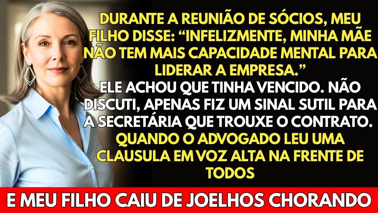 Meu filho me demitiu da minha própria empresa... até que o RH chegou com um documento