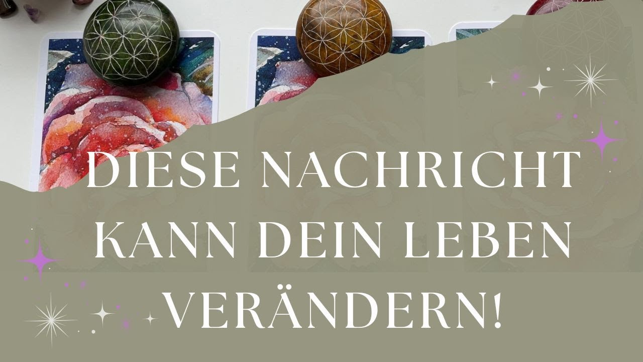 Diese Nachricht kann dein Leben ver&auml;ndern! 💫✨💛#auswahlorakel #akashachronik