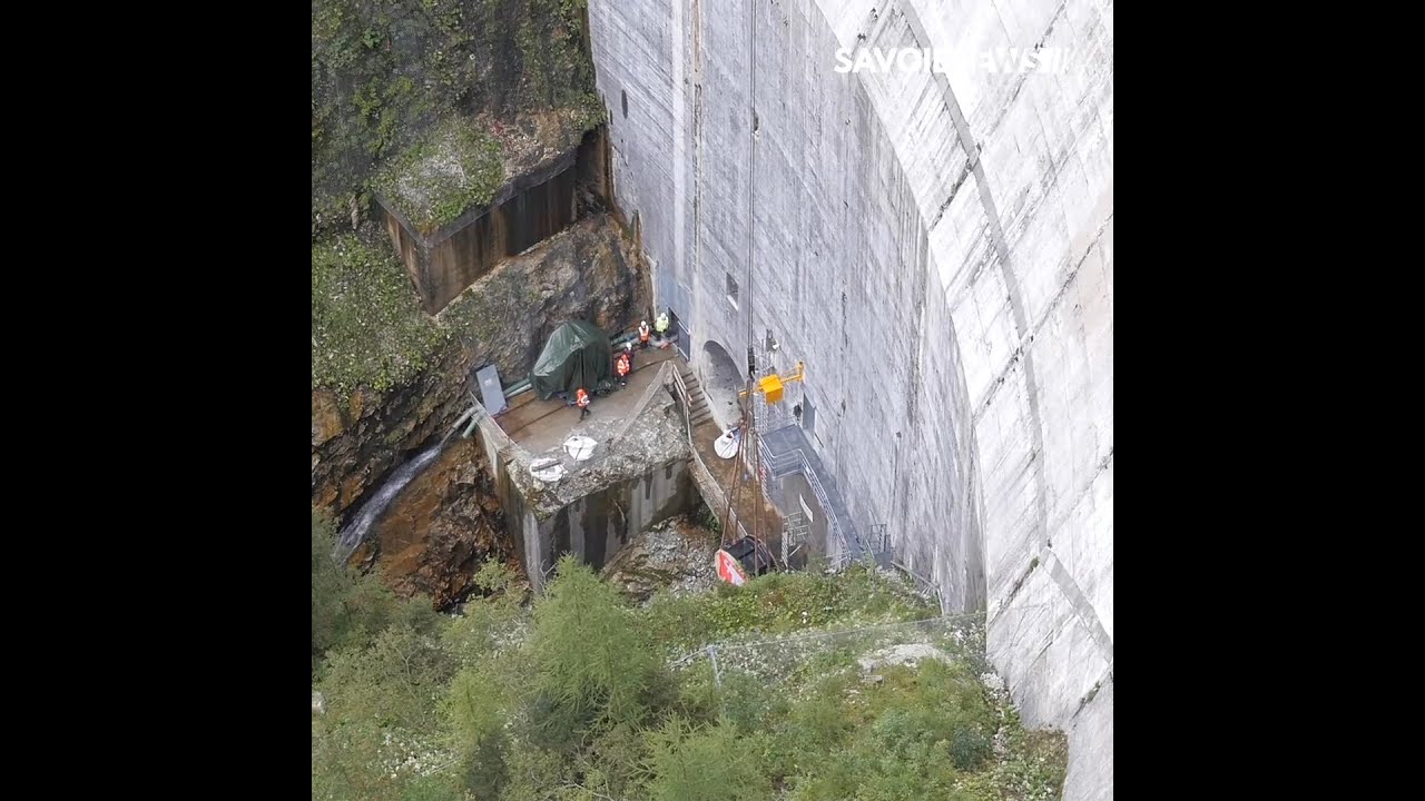 Tignes : Travaux au barrage