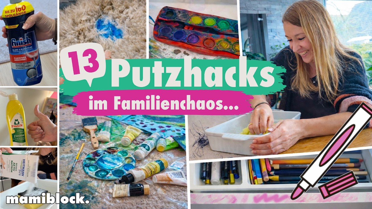 13 Putz-Hacks im Familienchaos: Was wirklich hilft ✨| mamiblock
