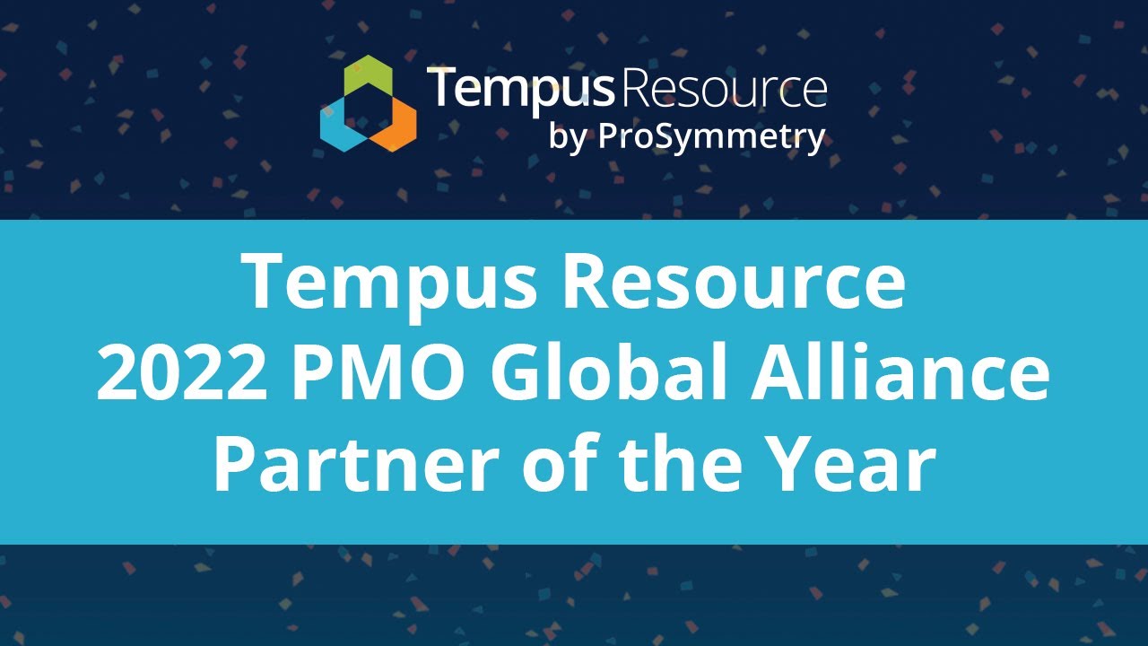 Tempus Resource 2022 PMO Global Alliance Partner of the Year