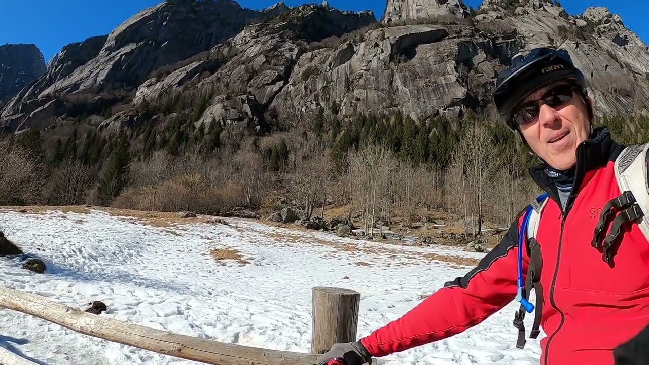 bobo mtb ebike neve val di mello val masino trip montagna parte 2