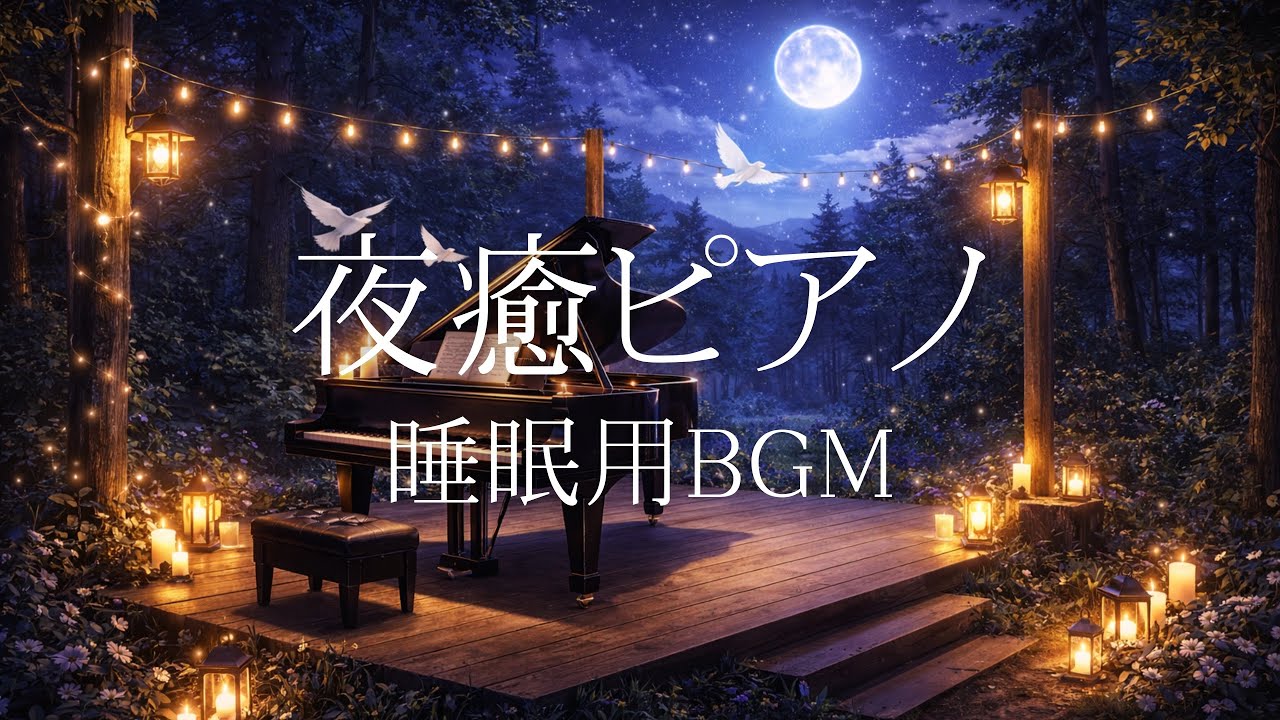 【夜癒ピアノ】眠る前に心を静める｜睡眠のためのやさしい音