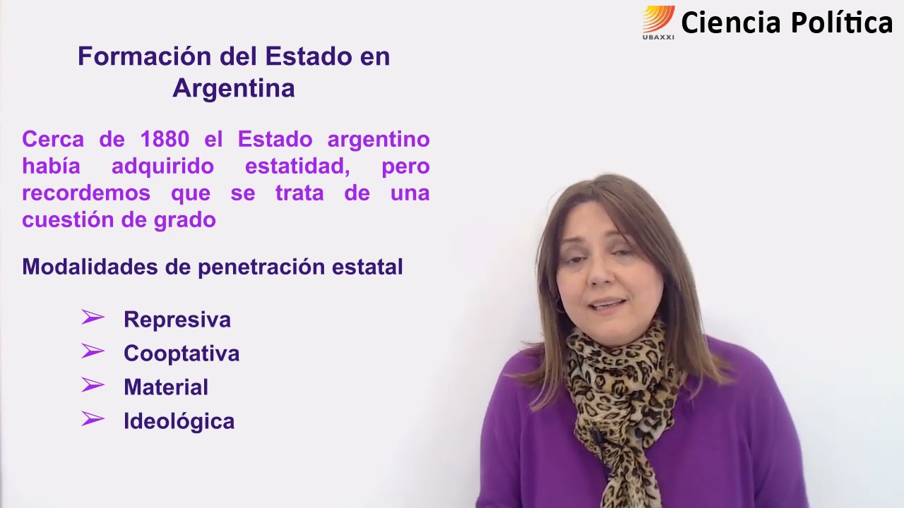 Ciencia Política - La formación del Estado en Argentina - Oszalck - Gustavo Damián Gonzalez