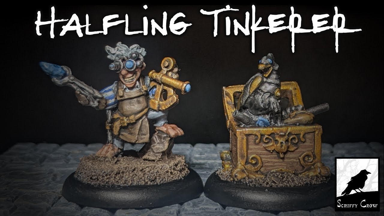 Painting The Arcworlde Halfling Tinkerer