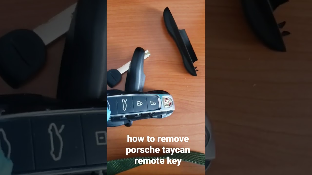 how to replace battery remote key of porsche taycan turbo