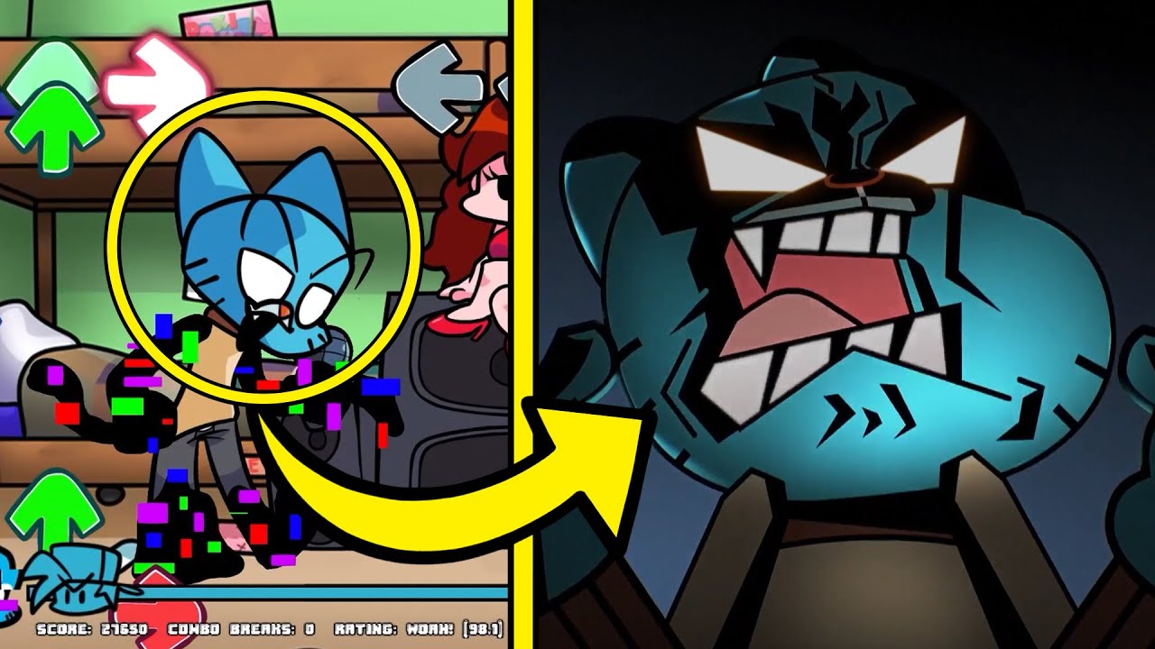 References in FNF Pibby Mods | Corrupted Gumball | Learning with Pibby