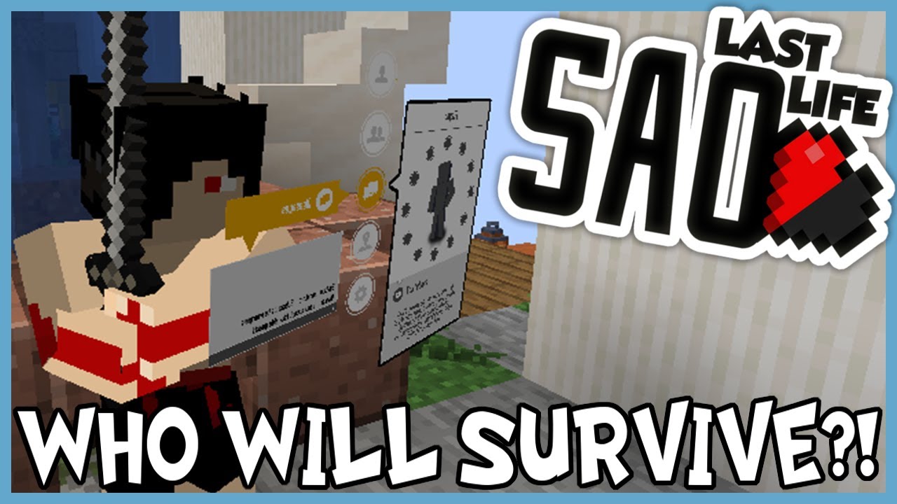 FIRST FLOOR AND ALREADY PEOPLE STRUGGLE! Minecraft Sword Art Online Last Life Episode 1