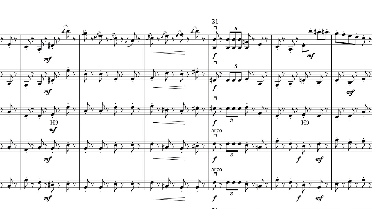 String Ensemble - Tchaikovsky - Nutcracker March - Score Scroll - in G Major