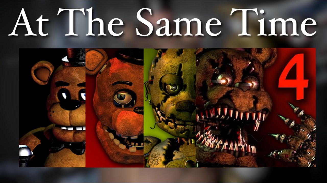 I Played 4 FNAF Games At The Same Time