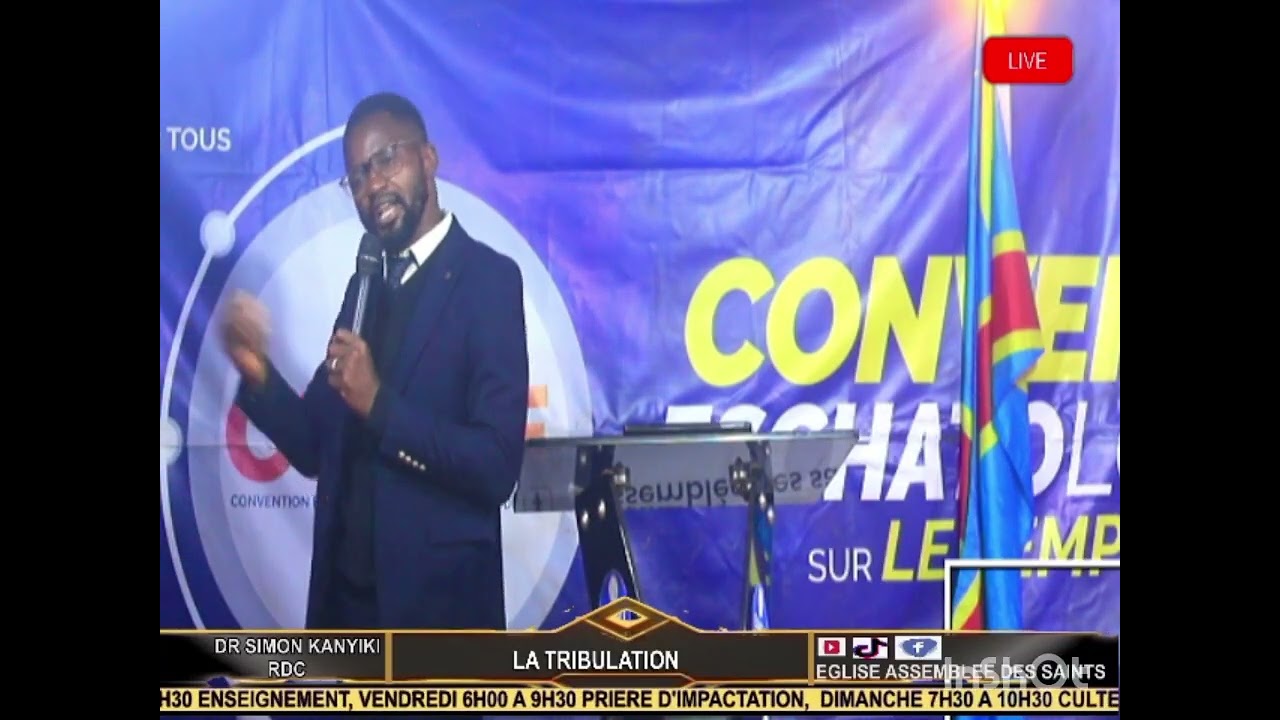 Convention Eschatologique: La tribulation partie 2(Dim 1er mars) avec Doct Simon Kanyiki