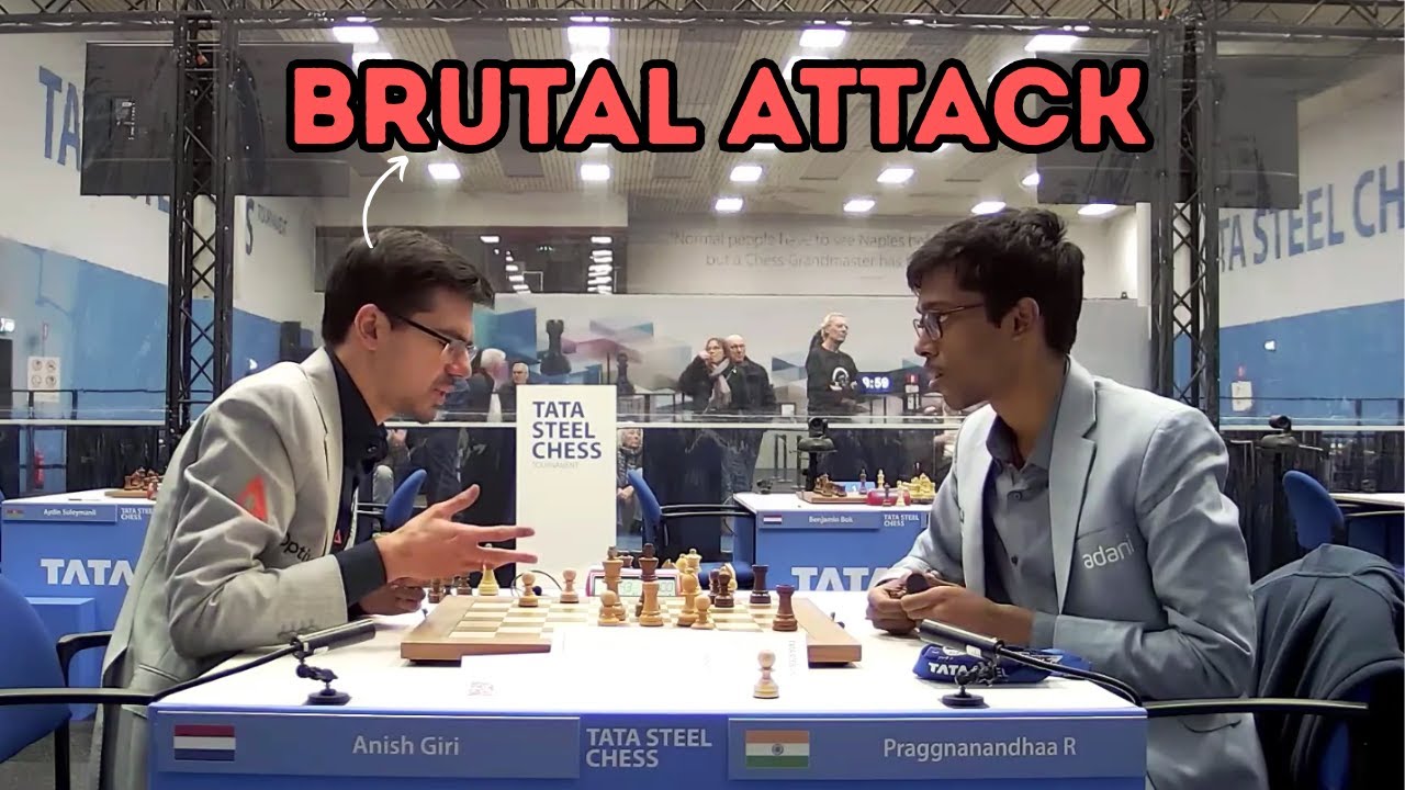 Anish Giri’s Brutal Attack vs Praggnanandhaa!
