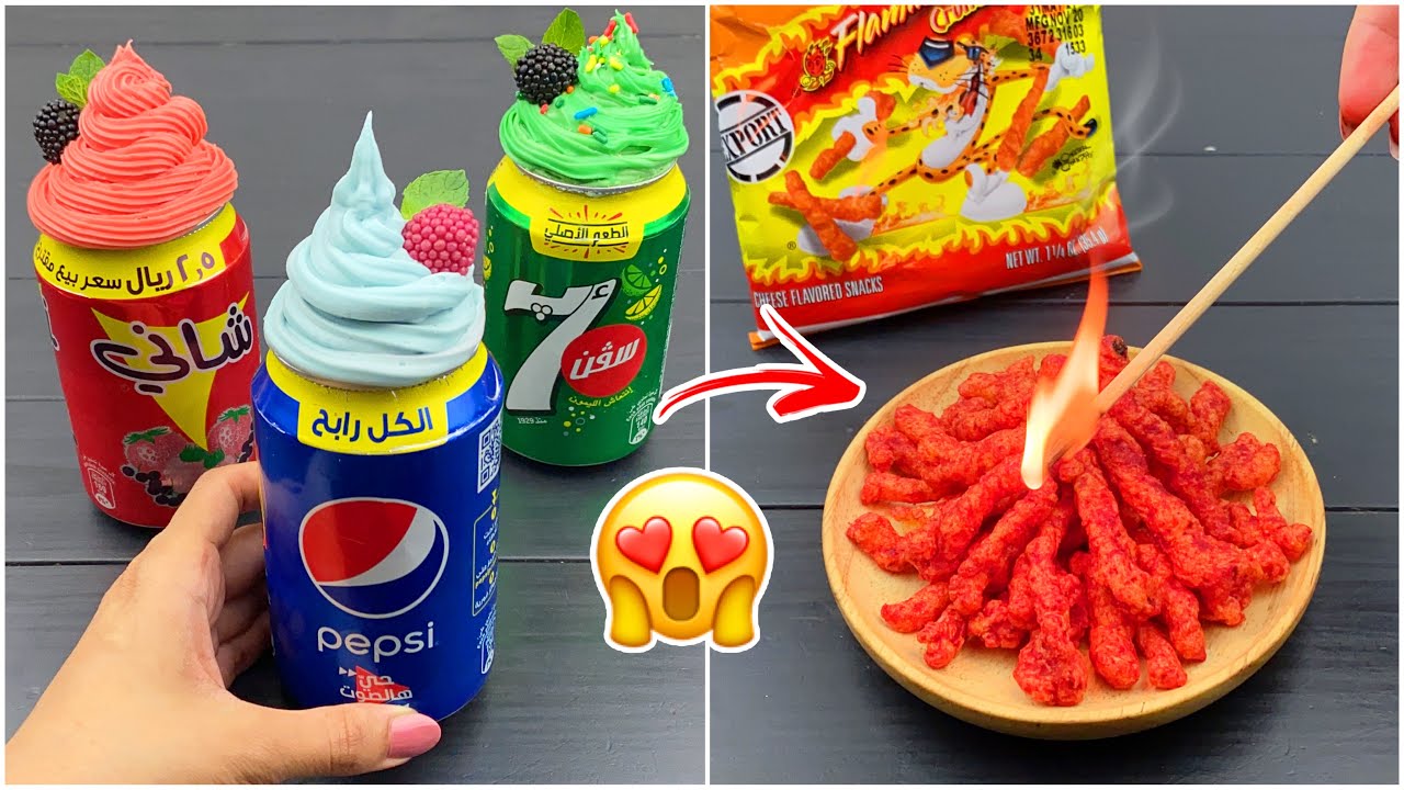 جربت ترندات غريبة من القنوات الاجنبية والتيك توك 😱! اندومي التشيتوس 😋!