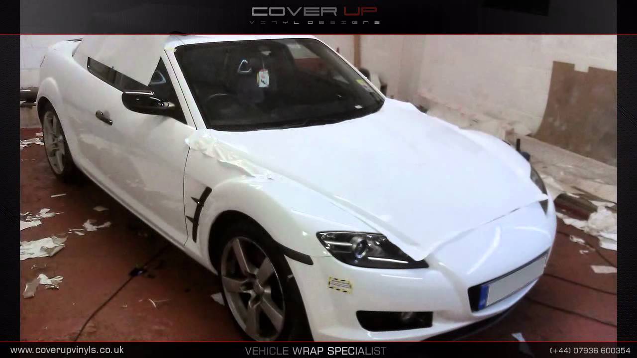 Mazda RX8 Full Vehicle Wrap Gloss White