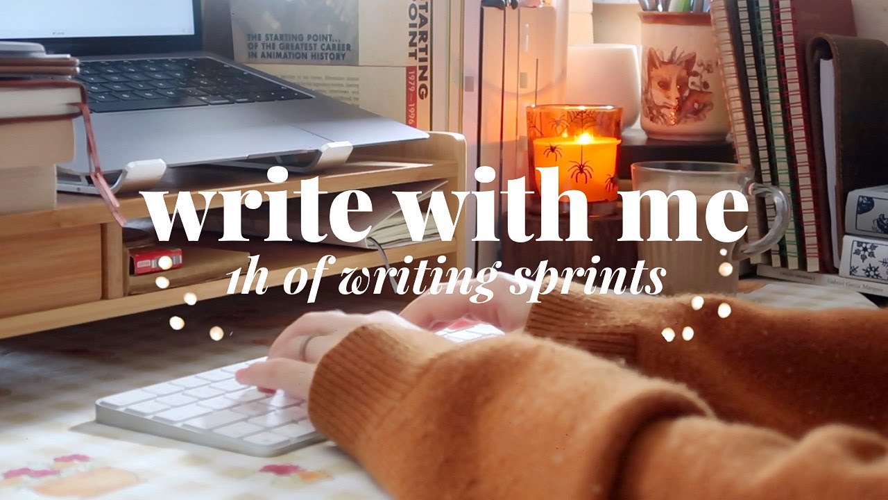 NANOWRIMO 2023 WRITE WITH ME 💻🌟 1h real-time typing sounds + daily wordcount
