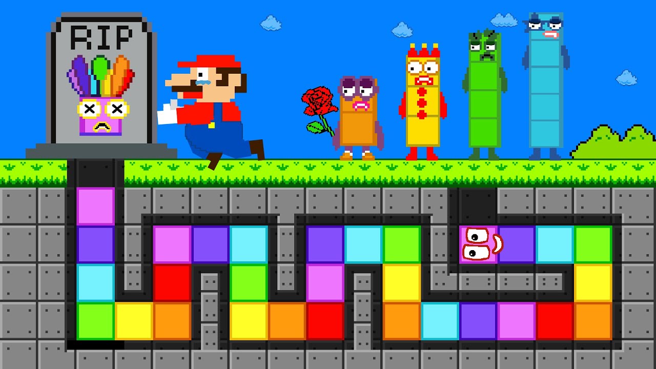 Can Number 2 to 5 & Mario Rescue ALL Number Snake in Maze Mayhem | GM Stories