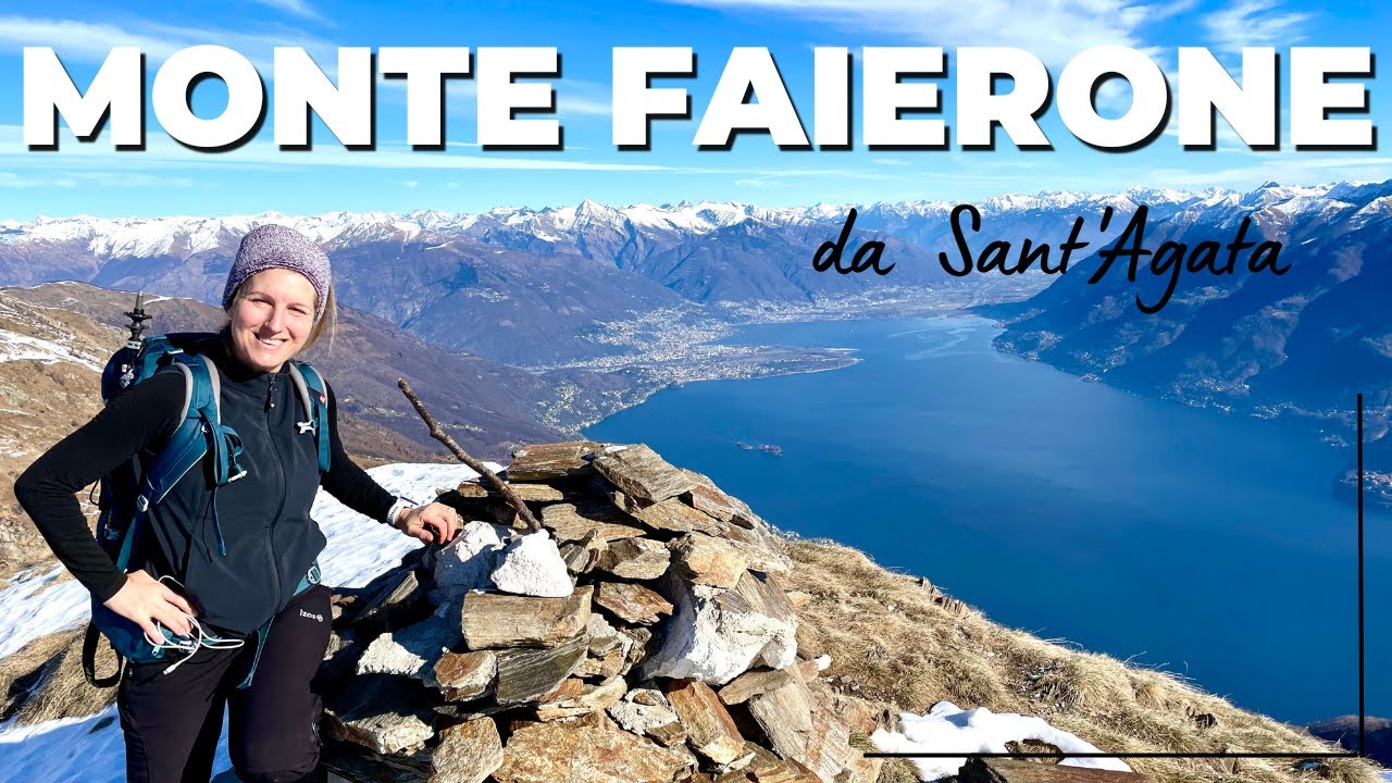MONTE FAIERONE E MONTE GIOVE DA SANT'AGATA, IN COMPAGNIA DEI CAMOSCI.ANELLO SOPRA AL LAGO MAGGIORE.