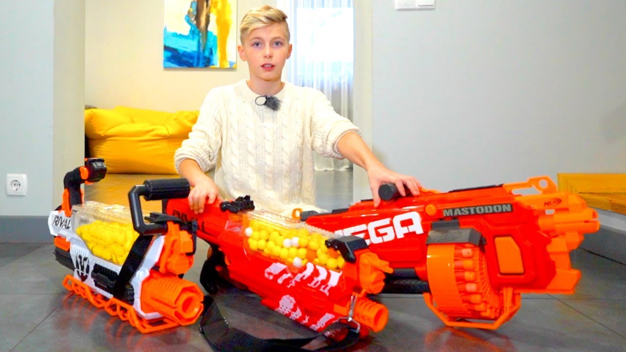 3 самых ТОПОВЫХ  пулемёта-nerf за всю историю!!!