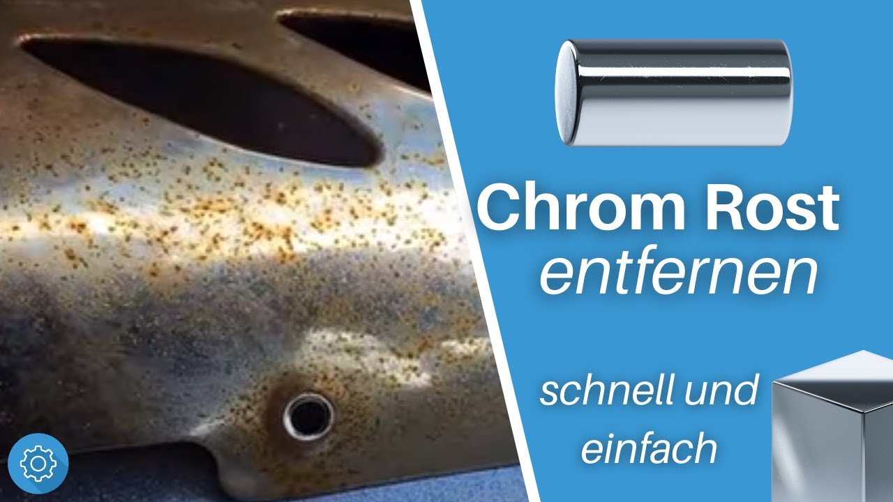 Chrom Rost entfernen mit Alufolie und Cola - einfach und schnell -
