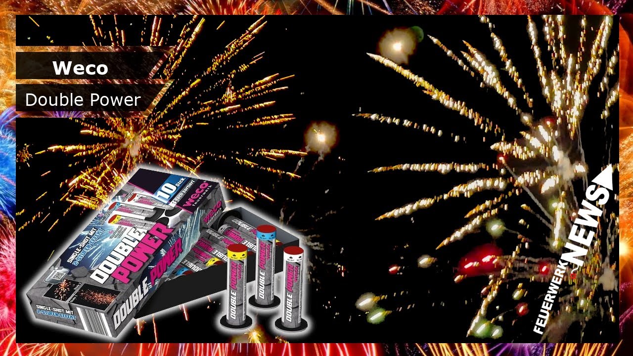 3,99&euro; ALDI NORD/ S&Uuml;D Double Power Singleshots | Weco Feuerwerk