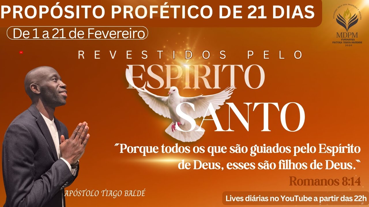 Revestidos Pelo Espirito Santo (Rm 8:14 ) 5º dia do Propósito