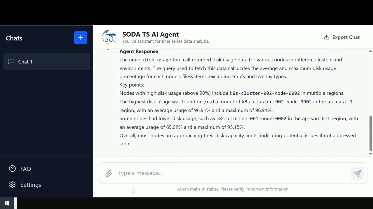 SODA TS AI Agent demo