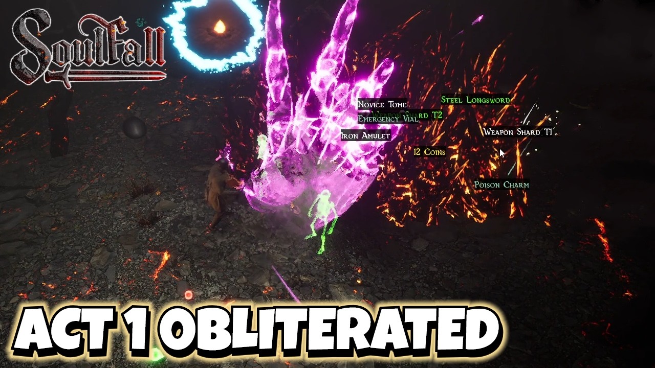 Obliterating ACT 1 With Our Newly Found Necromancer! | Soulfall