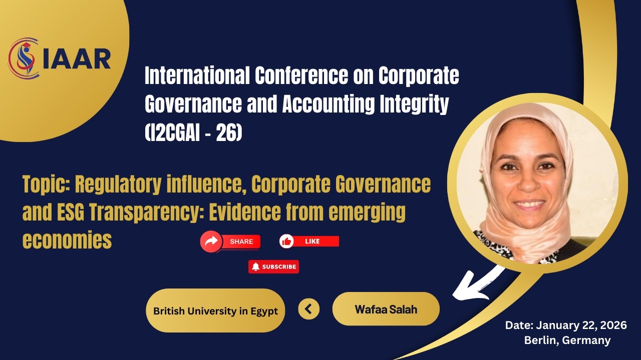 IAAR - Regulatory Influence, Corporate Governance & ESG Transparency