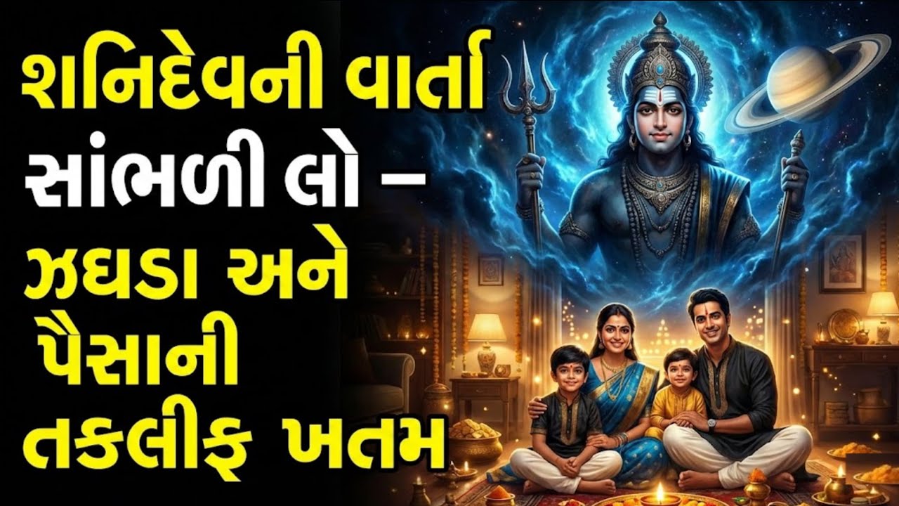 શનિદેવની જોરદાર વાર્તા | સાંભળવાથી ઘરમાં ક્યારેય દુખ આવતું નથી | Moral stories Gujarati