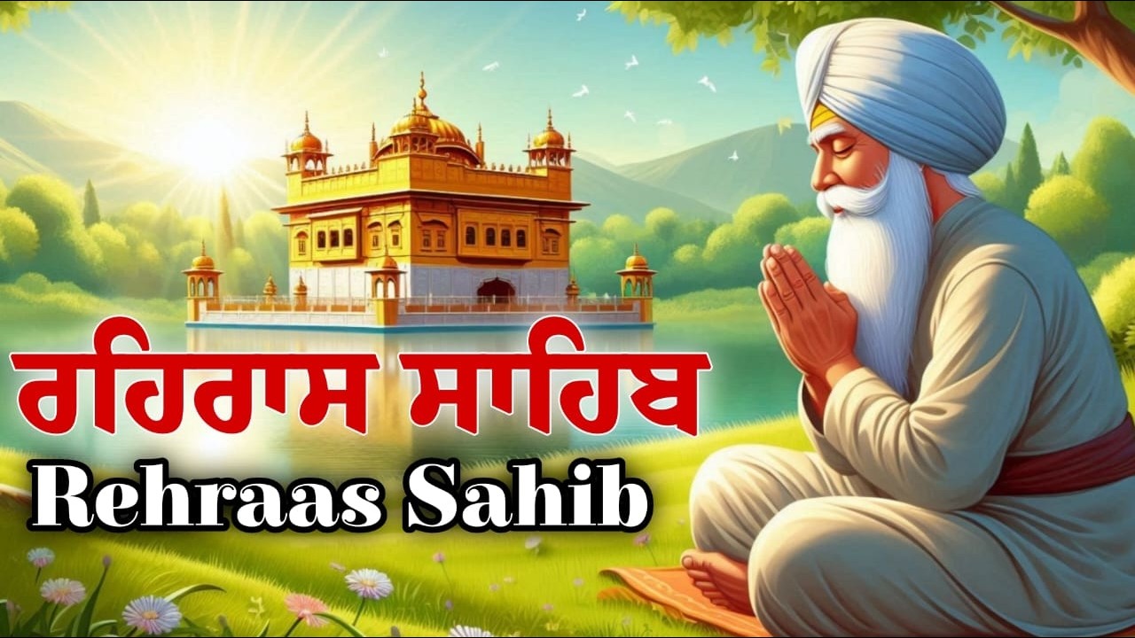 Rehraas Sahib \\ Rehras Sahib Da Path ( ਰਹਿਰਾਸ ਸਾਹਿਬ ਦਾ ਪਾਠ ) Rehras Sahib With Lyrics \\ Rehras