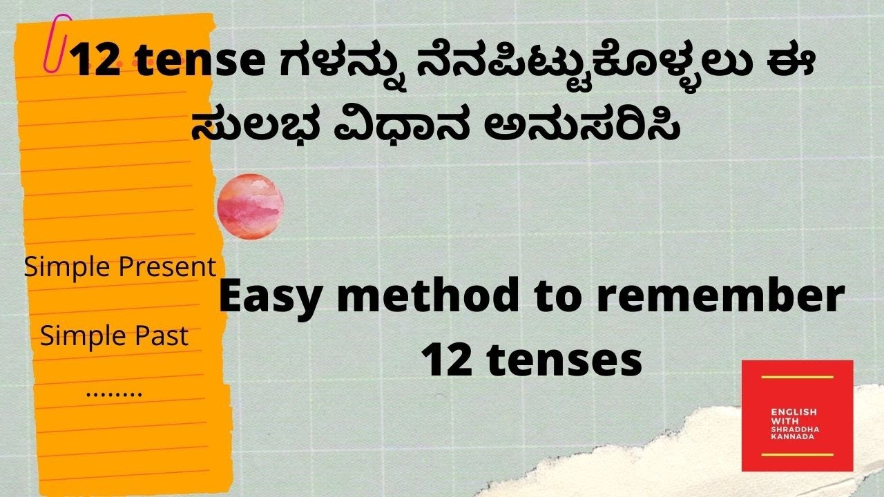 Remember all tenses easily | Trick to remember 12 Tenses | Easy English Grammar