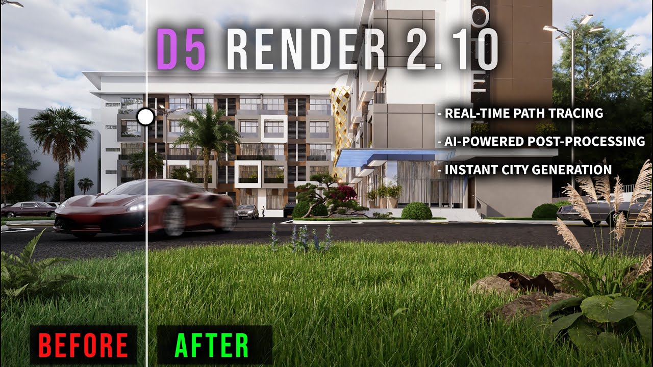 D5 Render 2.10 / Hotel Render full Tutorial Course