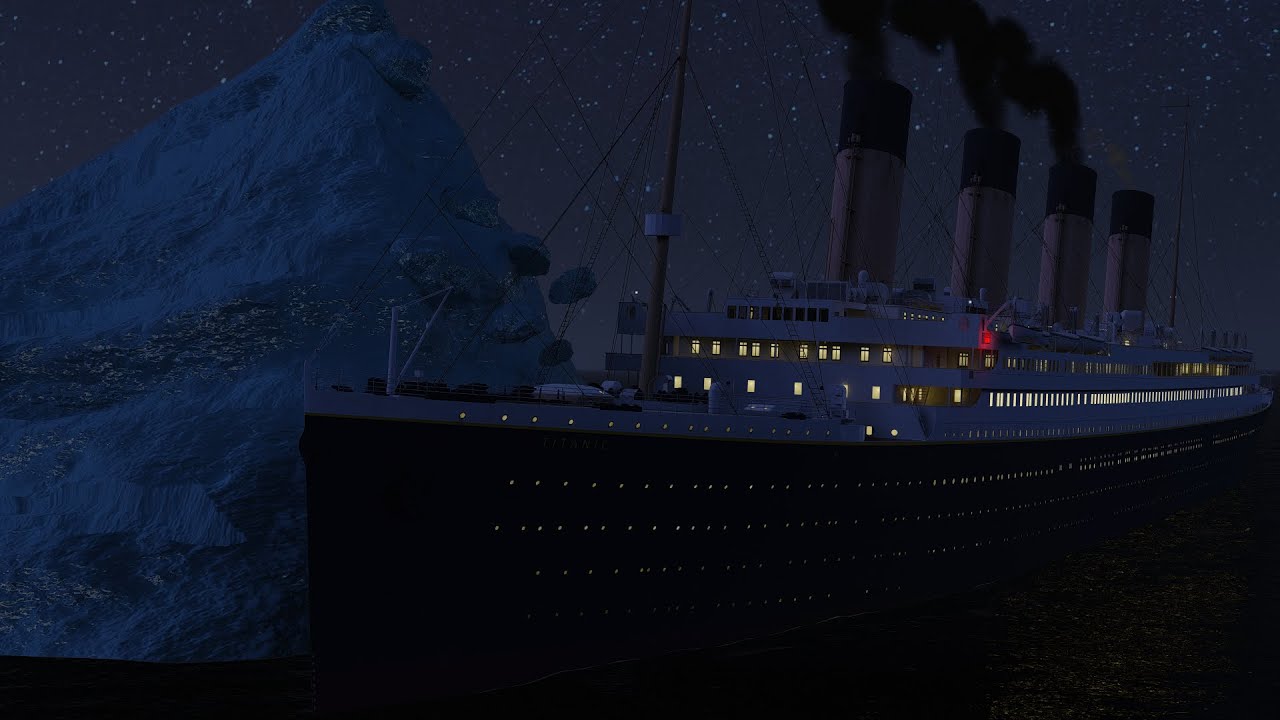Titanic Iceberg Collision Animation