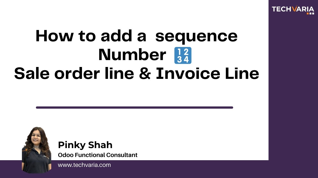 🔢how to add sequence number to sale order line in @Odoo