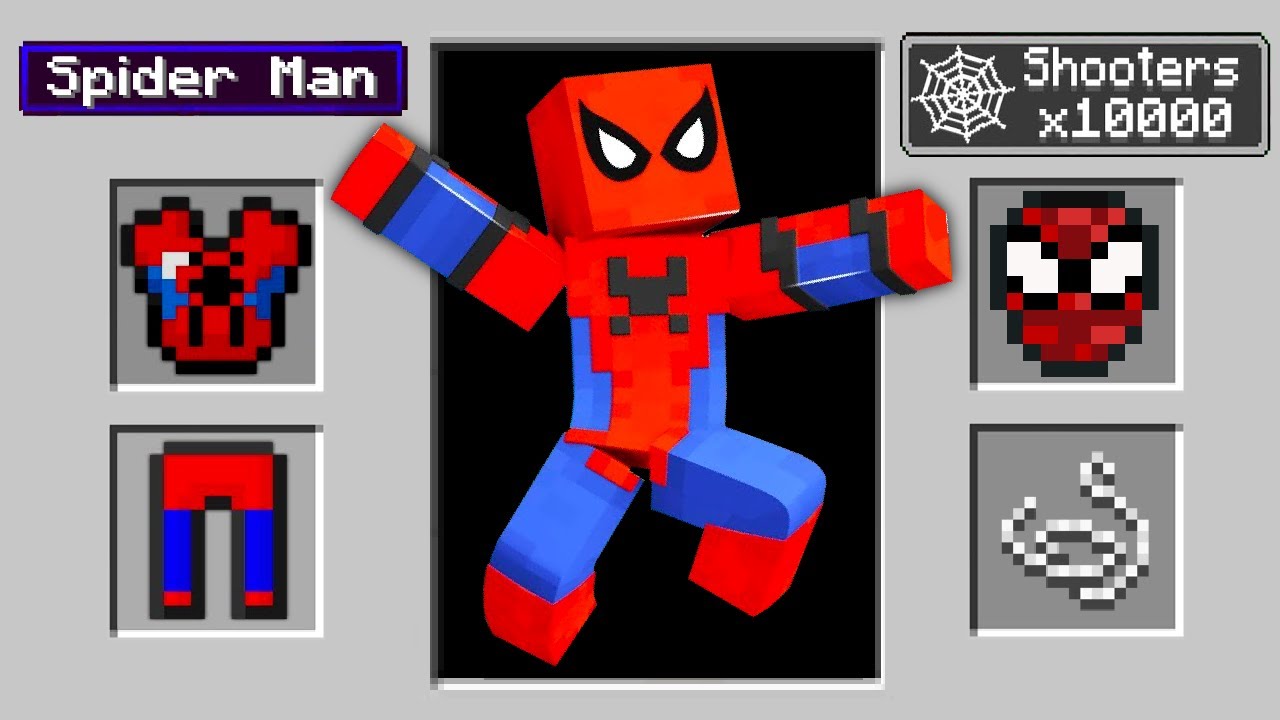 Hraju Minecraft jako SPIDERMAN!