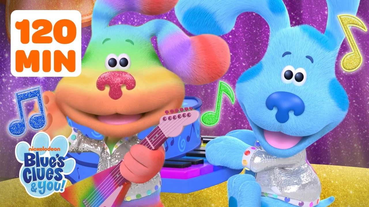 Blue and Josh Skidoo & Sing Songs 🎶 w/ Rainbow Puppy | 2 hours | Blue's Clues & You!