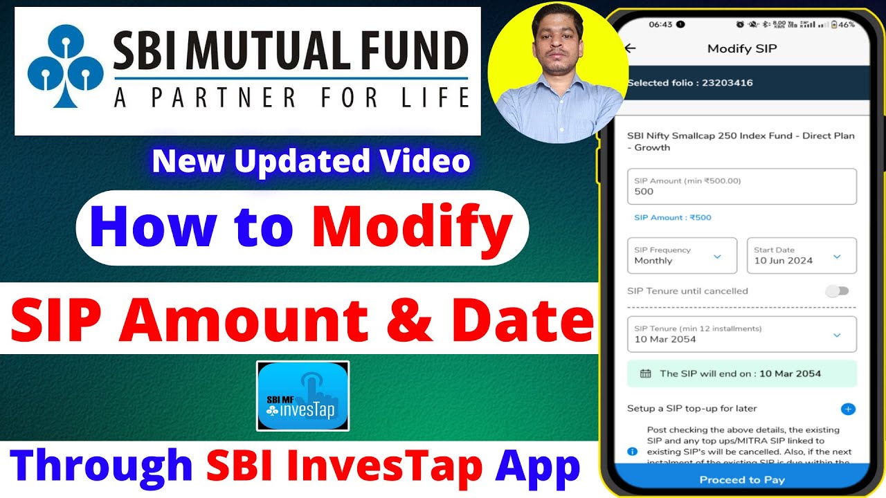 How to modify sip amount and date in sbi mutual fund | SBI mutual fund sip amount and date change