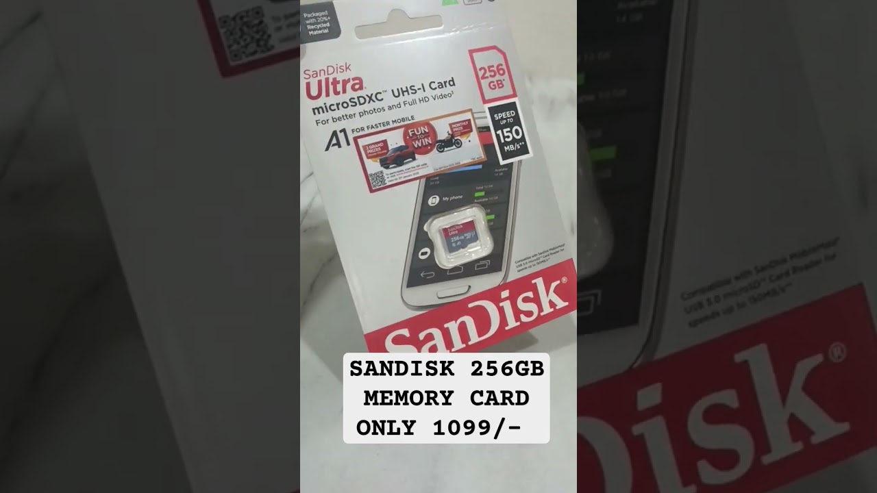 SANDISK 256GB SD CARD | Best SD card for wifi cameras | #cctvrecording #sandisk #256gbmemorycard