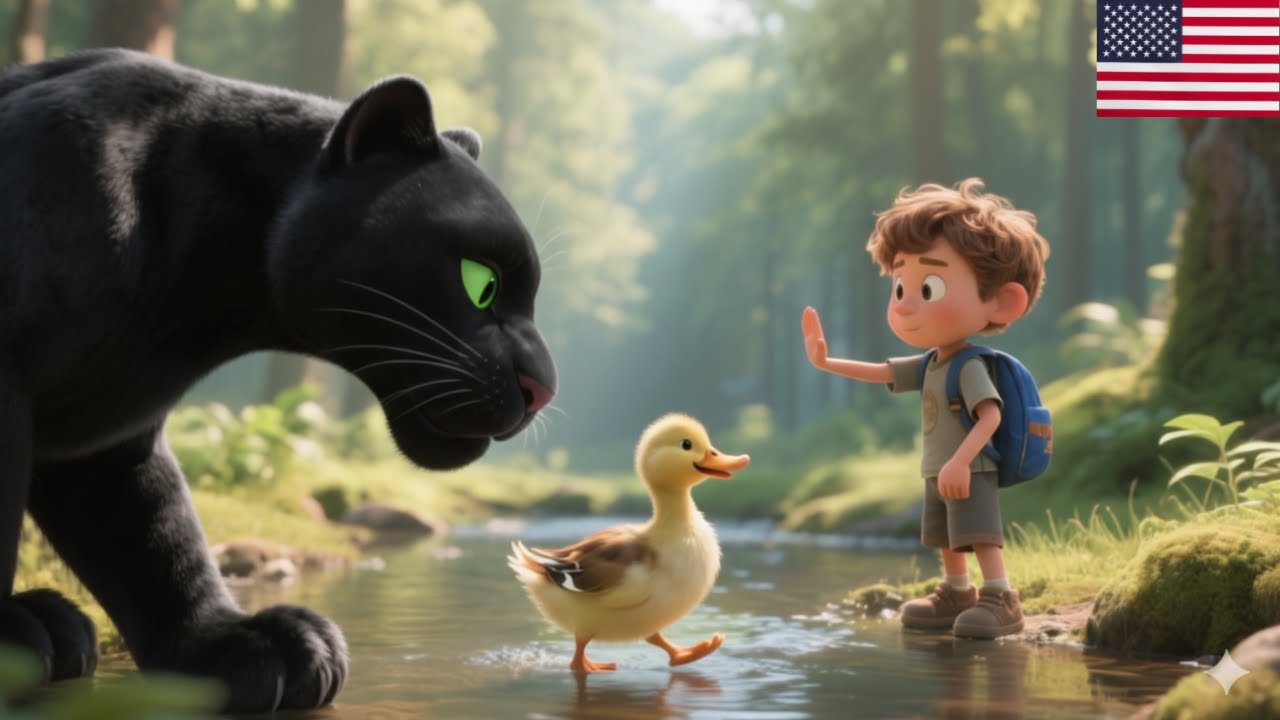 The Jungle Book Mowgli and The Black Panther 🌴3D 4K Bedtime Stories for Kids in English #cartoon